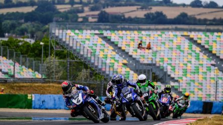 IDM Superbike 1000: Jonas Folger beim Gaststart in Frankreich auf dem Podium