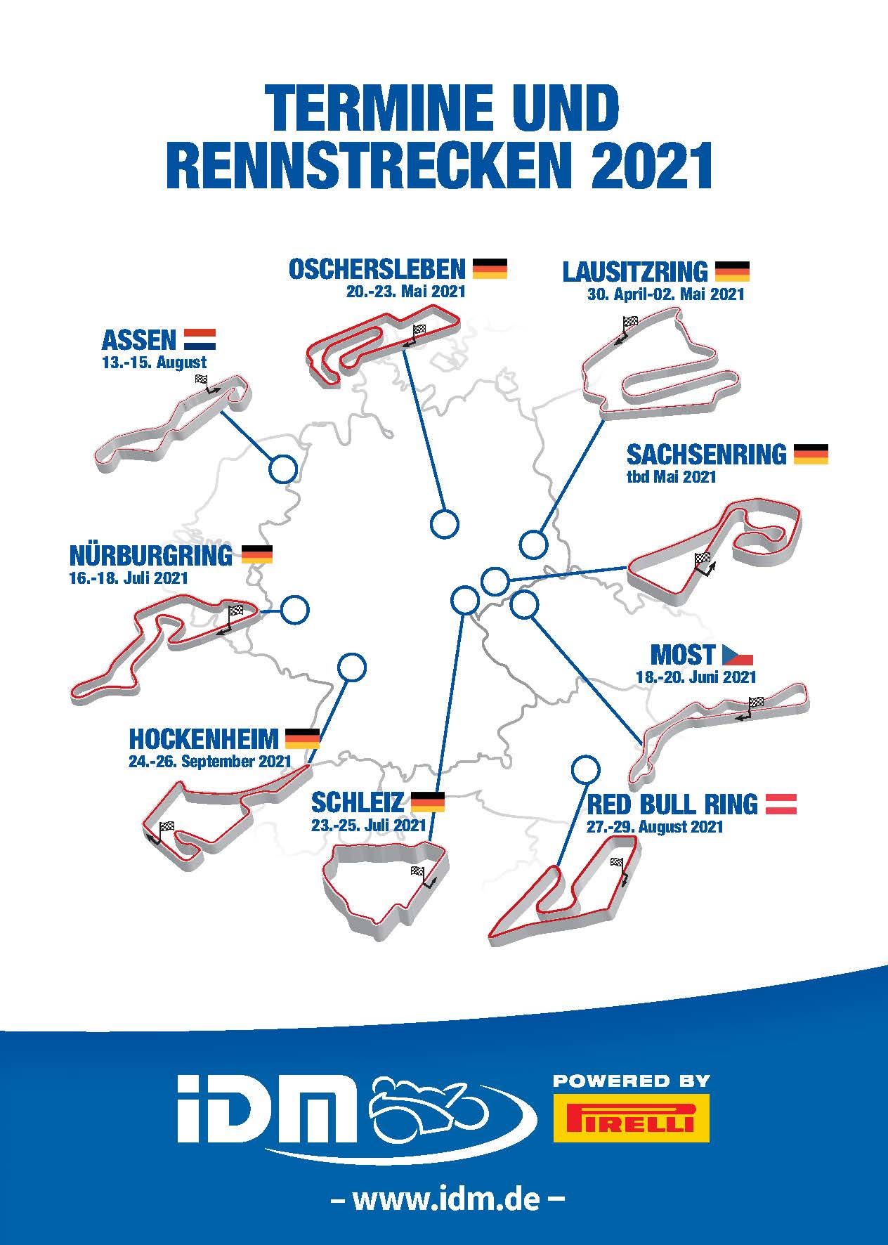 Motor Presse Stuttgart stellt vorläufigen IDM-Kalender 2021 vor