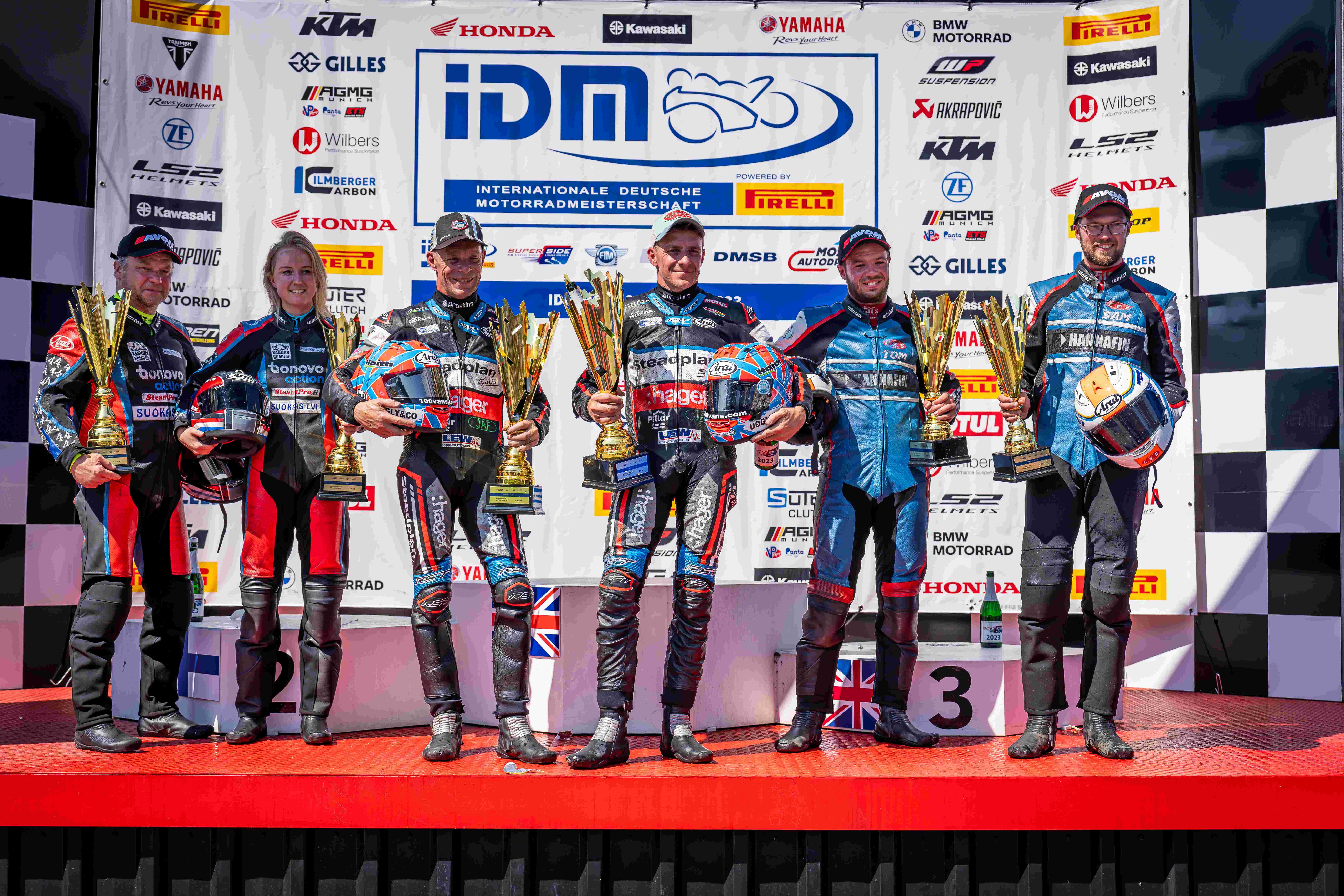 FIM/IDM Sidecar: Birchalls siegen mit eisernem Willen