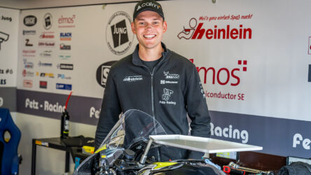 IDM SBK: Marco Fetz bei Wiedereingliederung im Blindflug