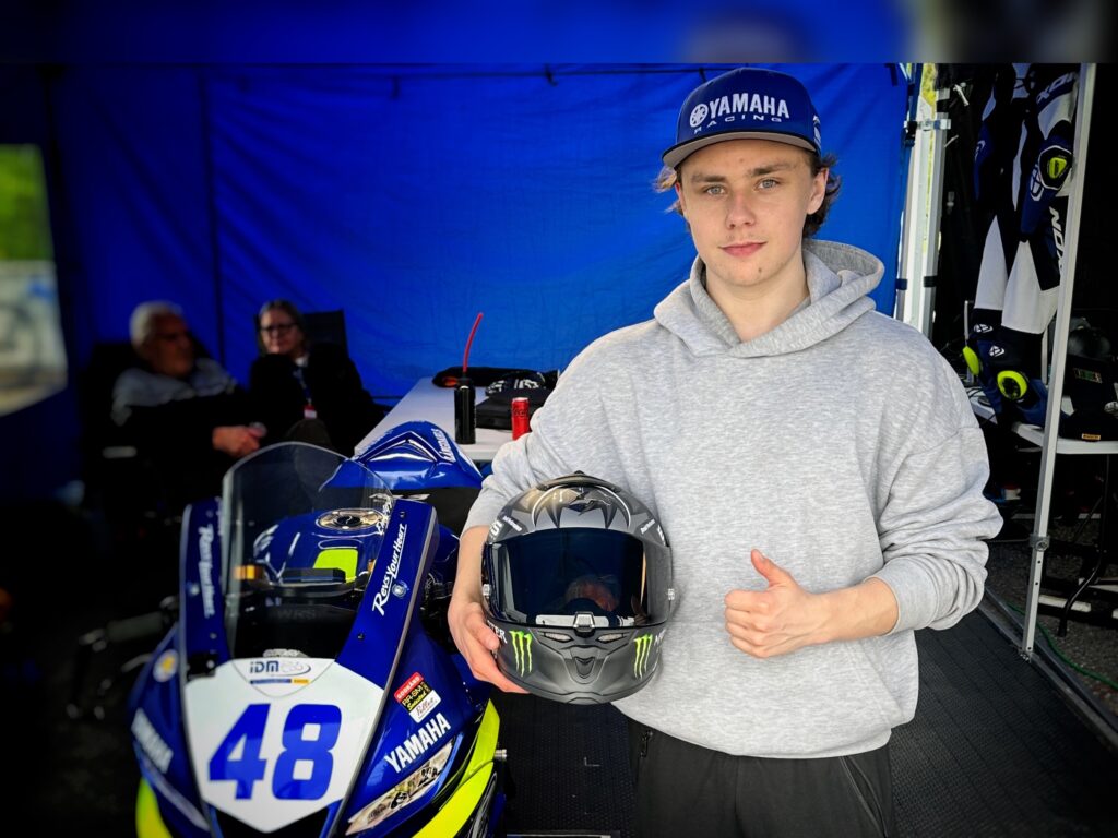 Emil Tägtlund ist das einzige neue Gesicht in der IDM Supersport 300 der IDM.