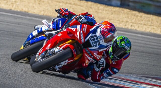 SBK: Florian Alt und die Honda glänzen in der Sonne