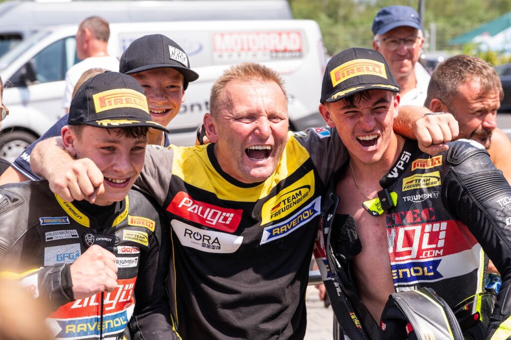 Carsten Freudenberg is delighted with his victory in Most.